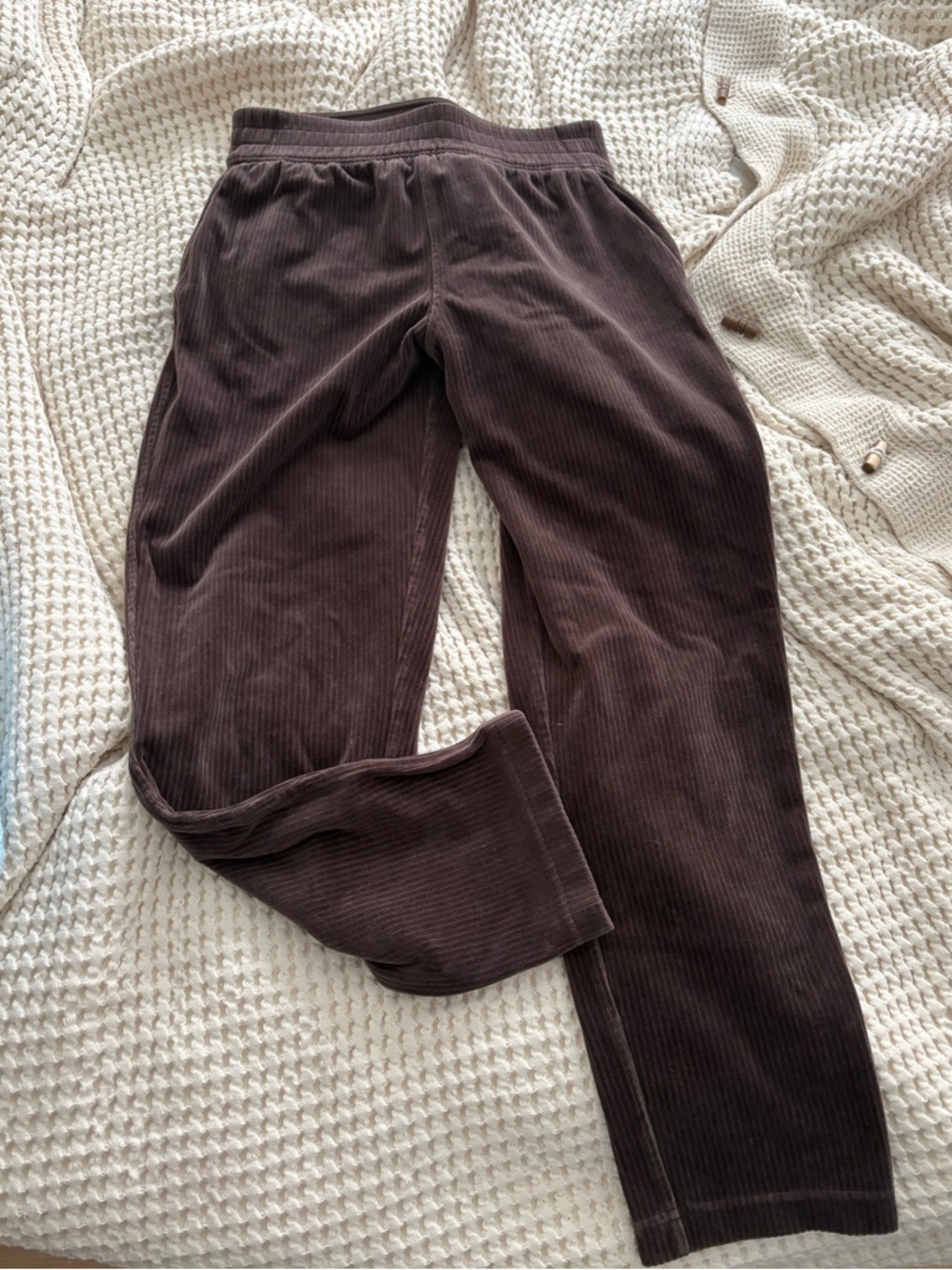Lululemon Corduroy Lounge Pants in Deep Brown